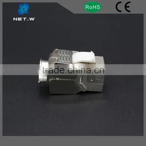 Cat 6A Keystone Jack FTP RJ45 Modular Jack Rj45 8p8c, Female Keystone Jack thumbnail-1