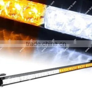 32 LED Emergency Warning Traffic Advisor Vehicle Strobe Light Bar Amber&White thumbnail-1