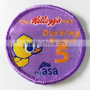 Wholesale Custom Merrow Edged Woven Patches for Clothing thumbnail-4
