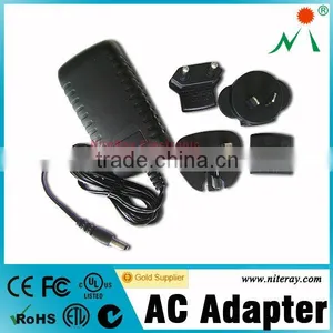 Interchange Plug Linear ac Adaptor ROHS Ac Adaptor 110v ac to 9v ac Adapter thumbnail-1