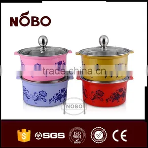 New Design Hot Pot Stainless Steel Mini Stock Pot With Anti-scalding Surface thumbnail-1