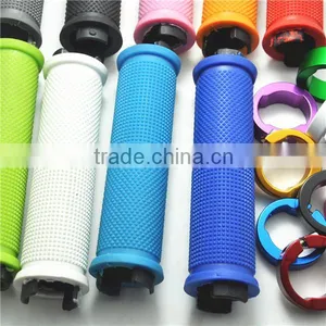 Custom OEM ODM Low Weight Road DH BMX MTB Lock Clamp Bicycle Handle Grips thumbnail-1