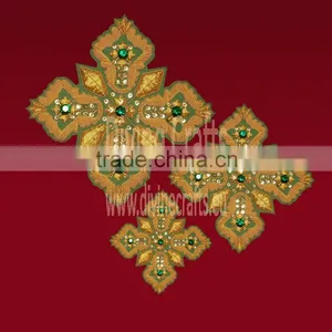 Clerical Cross Set With Green Stone thumbnail-1