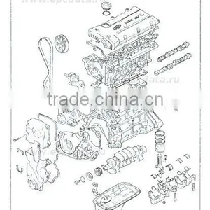 New Engine Gasoline G4EC EURO-3-4 Assy-sub Set From Mobis Manufacture thumbnail-3