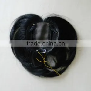 High Quality 5a Grade Natural Looking Thin Skin/ pu Human Hair Piece thumbnail-1