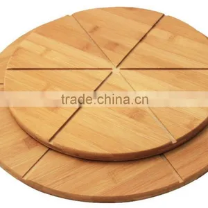 Extra-large Organic and Eco-friendly Bamboo Pizza Cutting Board and Chopping Board Set Factory Directly thumbnail-2