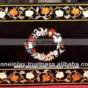 Mable Inlaid Dinning Table thumbnail-1
