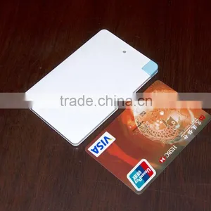 Built in Cable Credit Card 2000mAh Power Bank thumbnail-1