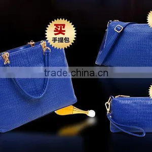 3pcs/set Woman Gender Handbags Ladies Fashion Restro Shoulder Bag Sets thumbnail-5