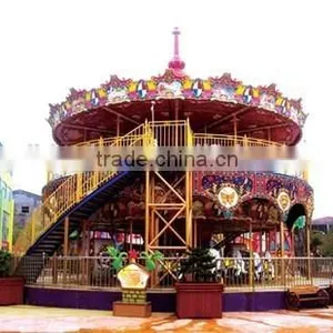 Double Deck Hot Carousel Rides Merry go Round thumbnail-1