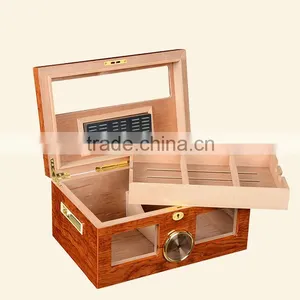 Luxury Gloss Wooden Cabinet Shape Humidor, Accept OEM thumbnail-1