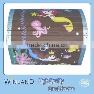 Kids Wooden Treasure Toy Box/ Chest thumbnail-1