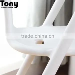 Classic Living Room Furniture White Plastic Chair thumbnail-5