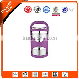 14 cm Stainless Steel 2 Layer Vintage Tiffin Carrier thumbnail-1