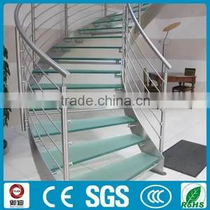 Steel Glass Curve/spiral Stairs With Double Stringer Chinese Supplier--YUDI thumbnail-3