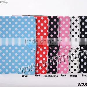 High Quality Cute Look Polka Dots Leather Stand Case With Wake-up & Sleep Function,Polka Dots Case for IPad Mini 7.9' Mix Colors thumbnail-1