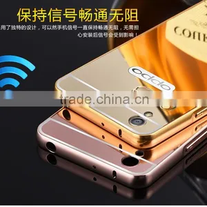 Hot Sale Aluminum Bumper Cell Mirror Phone Case Cover For OPPO R9 thumbnail-4
