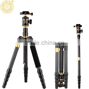 Q888C Lightweight Camera Tripod for Digital Video DSLR Digital 60'' Carbon Fiber Camera Stand Monopod With Quick Release Plate thumbnail-1