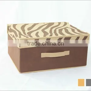ZEBRA-PATTERNED NON-WOVEN STORAGE BOX thumbnail-3