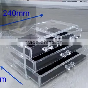 Acrylic Jewelry & Cosmetic Storage Display Boxes Two Pieces Set thumbnail-1