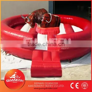 Amusement Park Inflatable Bullfight Game,inflatable Bull Game for Sale thumbnail-1
