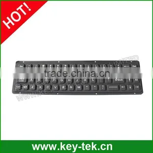 Custom IP65 Dynamic Sealed & Ruggedized Military Silicone Rubber Hygienic Keyboard thumbnail-1