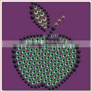 Iron Apple With Korean Rhinestones on Garment thumbnail-1