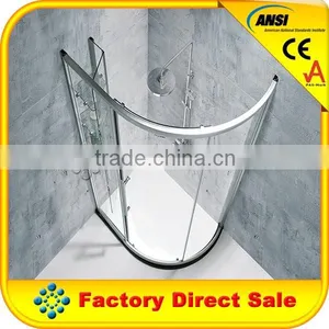 3/8 Frameless Glass to Glass Hinge Shower Door Steam Unit. thumbnail-2