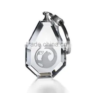 Business Crystal Engraved Own Logo Keychain for Business Man Gifts thumbnail-1