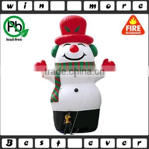 Welcome Smell Inflatable Snowman, Animated Inflatable Snowman for Decoration thumbnail-1