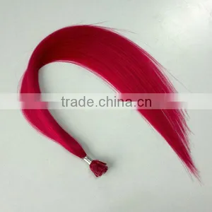2013 Beauty Fire Red Bright Color Remy Flat Tip Hair Extensions Wholesale 18inch 1grams Strand Color 60 thumbnail-1