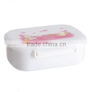 2014 Best Selling Lunch Box ,Single Lattice Plastic Lunch Box, Silicone Folding Lunch Box thumbnail-1