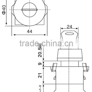 UTL Products Imported From China Key Turning Stainless Steel Emergency Push Button Switch thumbnail-5