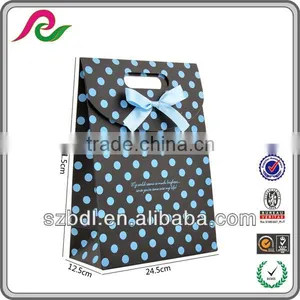 Promotion Small Decorative Gift Paper Bag for Wedding / Birthday thumbnail-2