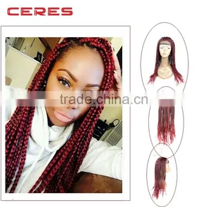 2016 New Style Cheap Box Braid Lace Wig for Black Women thumbnail-1