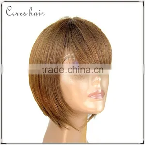 Wholesale Silky Straight Bob Cut Human Hair Short Bob Lace Front Wig thumbnail-4