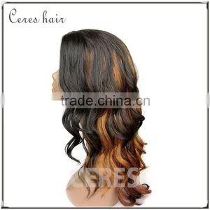 Cheap Factory Price 100% Human Hair Lace Front Wigs Lace Front Ombre Wigs for Black Women thumbnail-2