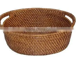 Very Nice and High Quality Full Rattan Basket 2016 With Brown Color thumbnail-3