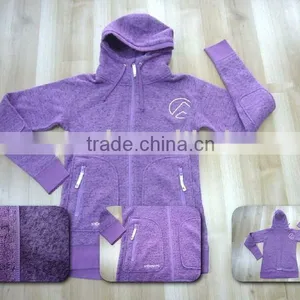 Thermal Fleece Jacket, Sports Clothing, Melange Fleece thumbnail-1