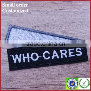 High Quality Custom Print Hot Sale Sew on Embroidery Letter Patches for Hat thumbnail-4