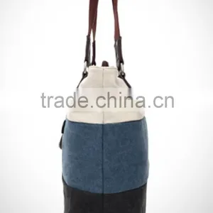 Custom Canvas Tote and Shoulder Portable Large Leisure Travel and Fashion Unsex Shopping Bag thumbnail-4