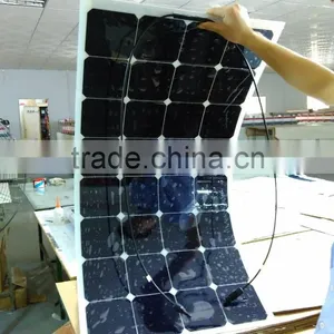 100W Mono Cell Semi Flexible Solar Panel Made-in-China thumbnail-1