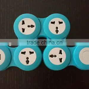 360 Degree Flexible European Plug Multi Way Extension Socket Bending Pivoting Power Strip thumbnail-2