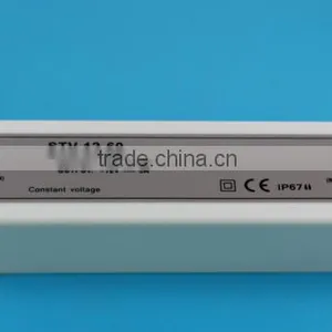High Quality 220v 12v 5a 60w Waterproof Led Transformer, Meanwell Power Supply Converter Voltages 12 Volt 60 Watt thumbnail-1