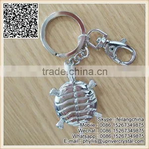 Key Ring Crystal Pave Tortoise Keychain For Cheap Sale thumbnail-4