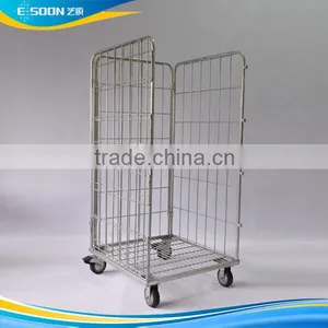 Warehouse Storage Galvanized Security Wire Mesh Roll Cage thumbnail-1