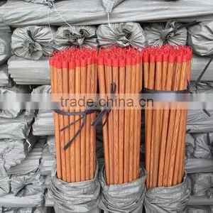 PVC Coated Wooden Broom Mop Handle Made in China thumbnail-2