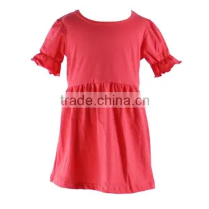 2016 Kaiyo OEM Service Girls Clothing Short Sleeve Pictures of Latest Gowns Designs Girls Pearl Dress Boutique Kids Clothes thumbnail-2