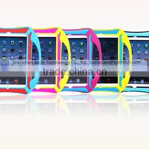 Kids Design With Handle Protective Silicone Rubber Tablet Case for IPad Air 2 thumbnail-4