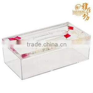 Clear Acrylic(PMMA) Tissue Box OEM: thumbnail-1